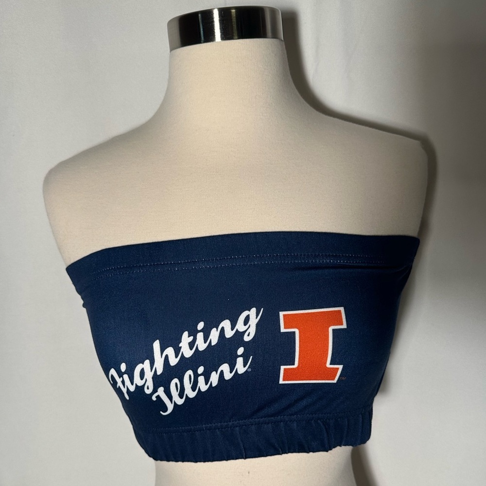University of Illinois Bandeau, Crop, Tube Top. Gameday. Size Medium by Zoozats
